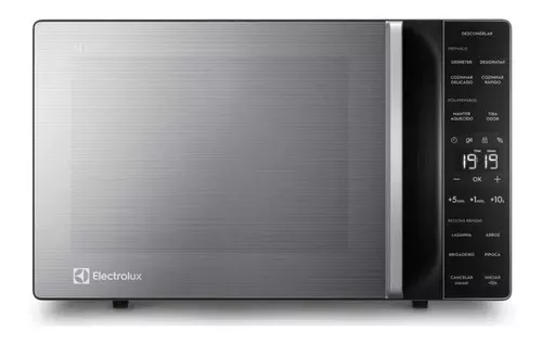 (Saldo Mp) Micro-Ondas Me23s 23l Efficient Com Descongelamento Assistido Cor Inox Electrolux 220v